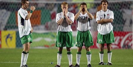 WATCH: Richard Keogh looks a bit sheepish as Martin O’Neill discusses Ireland’s worst penalty takers