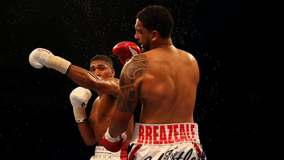 WATCH: Anthony Joshua knocks out Dominic Breazeale in the seventh round of brutal bout