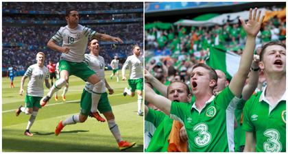 WATCH: The 5,000 Ireland fans inside the stadium made the noise of 50,000 after Robbie Brady’s goal