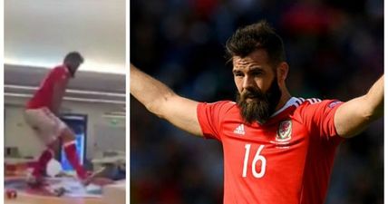 Watch Joe Ledley mark another historic Welsh win with another victory dance