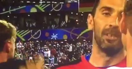 WATCH: Classy Gianluigi Buffon was of course the first man to congratulate the victorious German players