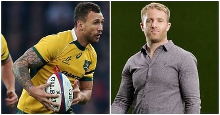 Luke Fitzgerald admits he mangled his own knee trying to put in a “dirty shot” on Quade Cooper