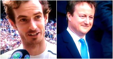 WATCH: Andy Murray gets in cheeky dig at David Cameron after Wimbledon win