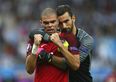 WATCH: Pepe celebrates Portugal’s famous win by puking up on the pitch