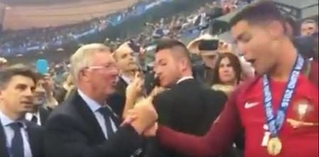 VIDEO: Cristiano Ronaldo and Sir Alex Ferguson had a moment following Portugal’s Euro 2016 win