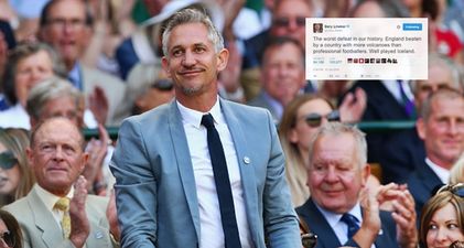 This tweet from Gary Lineker was re-tweeted more than any other during Euro 2016