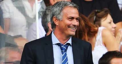 WATCH: Jose Mourinho endears himself to Manchester United fans by refusing to sign Chelsea shirt