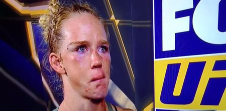 Holly Holm’s backstage interview following her second straight loss is a genuinely tough watch