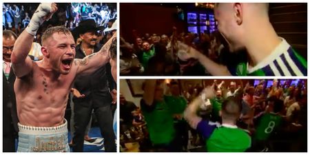 Watch: Carl Frampton buys hundreds of beers for fans celebrating his title win in New York