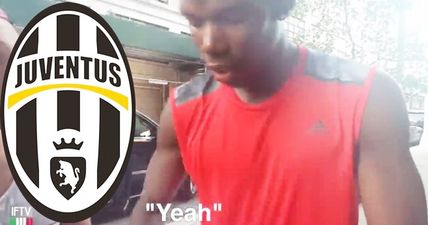 WATCH: Paul Pogba appears to tell Juventus supporters that he is staying put in Italy