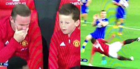 WATCH: Wayne Rooney and son’s reaction to Memphis Depay’s ambitious bicycle attempt was absolutely gas