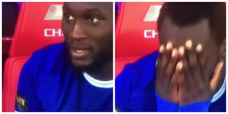 WATCH: Romelu Lukaku looks like he reacted badly to the Roberto Martinez Belgium news