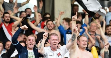 Supporters react to the Champions League play-off draw that pit Dundalk against Legia Warsaw