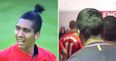 Tunnel footage shows Luis Suarez taking the Mickey out of Roberto Firmino’s hair at Wembley