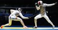 WATCH: French fencer’s smartphone falls out of his pocket mid-match