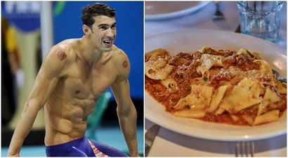 Michael Phelps went through a LOT of food between his gold medal wins