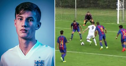 Manchester United’s next big academy prospect scores impudent goal against Barcelona