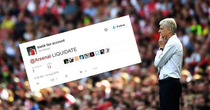 Arsenal’s embarrassing hashtag for Liverpool’s fourth goal angered just about everyone