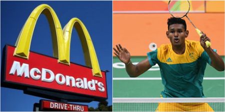 Olympian drowns his sorrows with a ludicriously huge McDonald’s feast