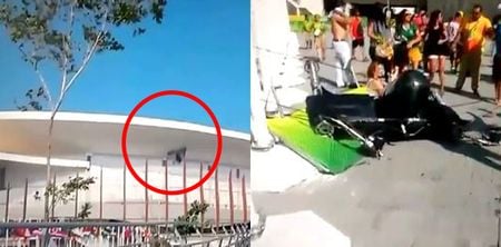 WATCH: Seven injured after huge skycam falls into Rio crowd