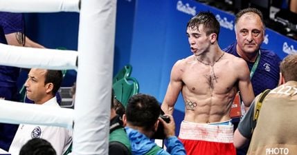 Michael Conlan angrily confronts Olympic judges after scandalous loss