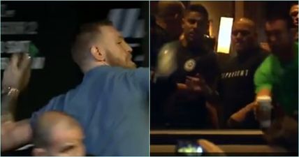 WATCH: UFC 202 press conference ends in chaos as Conor McGregor and Nate Diaz hurl bottles