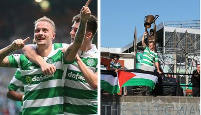 Celtic fans massively defied Uefa ban by flying Palestinian flags in match against Israeli side