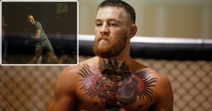 VIDEO: Conor McGregor dismisses press conference commotion as “handbags”