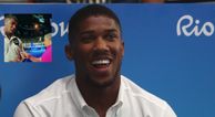 Anthony Joshua does well not to knock out a BBC interviewer ignoring him during interview