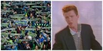 Seattle Sounders fans hold up Rick Astley lyrics in weirdest tifo ever