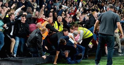 This Manchester United supporter definitely overdid the celebrations after Marcus Rashford’s winner