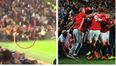 Fan films the terrifying crush as Manchester United celebrate Marcus Rashford’s late winner