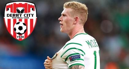 James McClean proves he’s still a massive Derry City fan