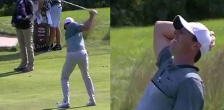 WATCH: Rory McIlroy comes agonisingly close to sinking incredible albatross from 210 yards