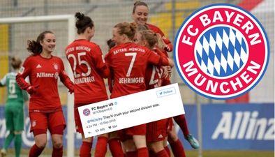 Bayern Munich perfectly shut down this sexist troll on Twitter