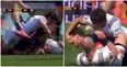 WATCH: Possibly the most disgusting eye gouge of all time AFTER Grenoble go over for a try