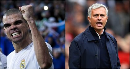 Pepe has offered some peculiar criticism of Jose Mourinho