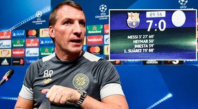 Brendan Rodgers insists Celtic’s record European defeat ‘no embarrassment’ but reason is pretty weak