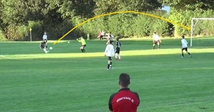 VIDEO: 11-year-old Derry kid lobs a rabona over the head of three people to score