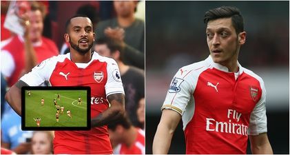 Theo Walcott scored, but Mesut Ozil’s reaction to a misplaced pass sums up his Arsenal career