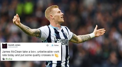 One West Brom fan had a novel way to settle James McClean man of the match debate