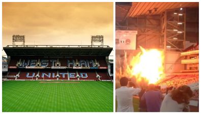 West Ham’s old stadium has been blown up for a Hollywood action movie