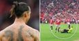 Zlatan Ibrahimovic mercilessly deals with Zlatan imposter who invades the pitch