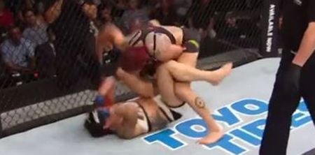 WATCH: Cyborg scores another terrifiyng finish in her sophomore UFC bout