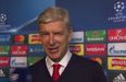 Arsene Wenger can’t help but smirk when asked if he’s the next England boss