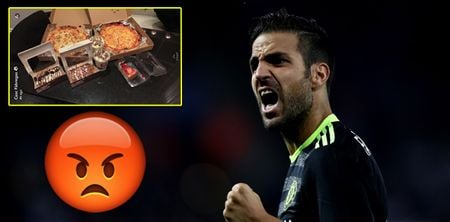 Chelsea fans jump to outrageous conclusions after Cesc Fabregas uploads pizza Snapchat story