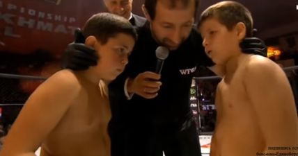 Disgraceful scenes as Chechen MMA organisation puts on fights between young children