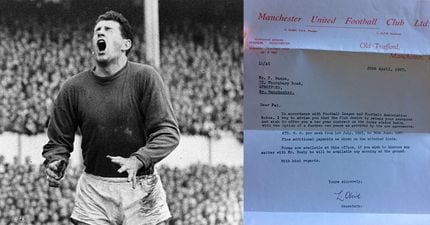 Old Manchester United contract of Irish footballer shows how much the game has changed