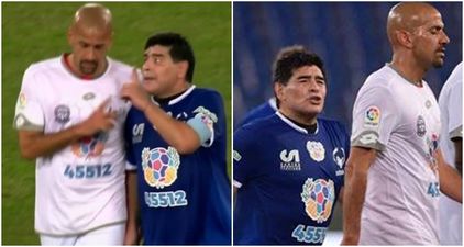 Here’s what Diego Maradona allegedly said to Juan Veron during their charity match bust-up