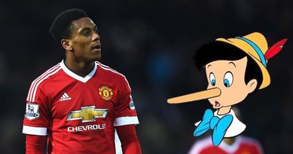 Anthony Martial blasts British media outlet with Pinocchio gag